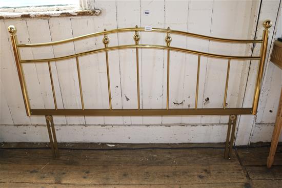 Brass tubular double headboard